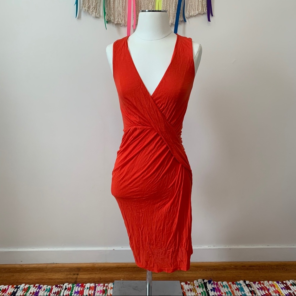 Velvet V-neck Dress - Small